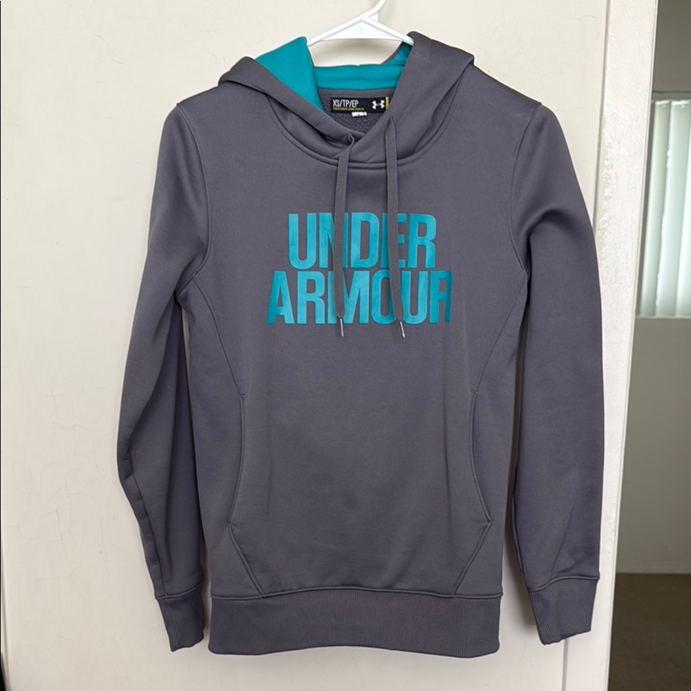 Under Armour Gray and Blue Sporty Sweatshirt